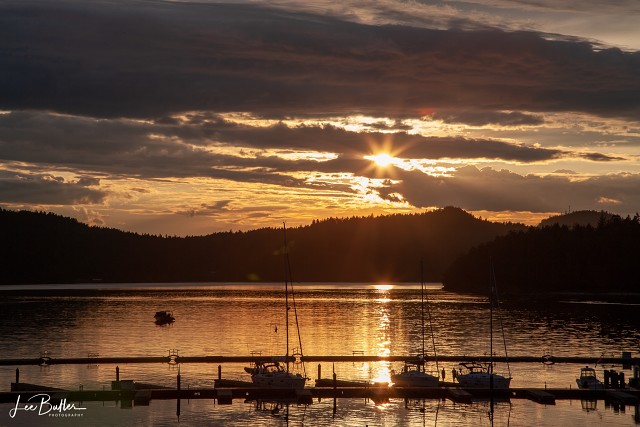 Sunset At Poets Cove Canada